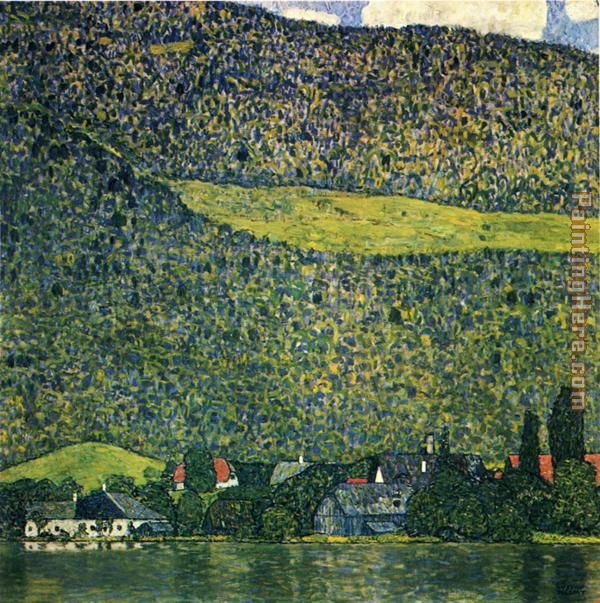Unterach am Attersee painting - Gustav Klimt Unterach am Attersee art painting